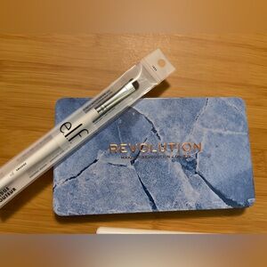 Makeup Revolution Eyeshadow Palette + elf eyeshadow brush
